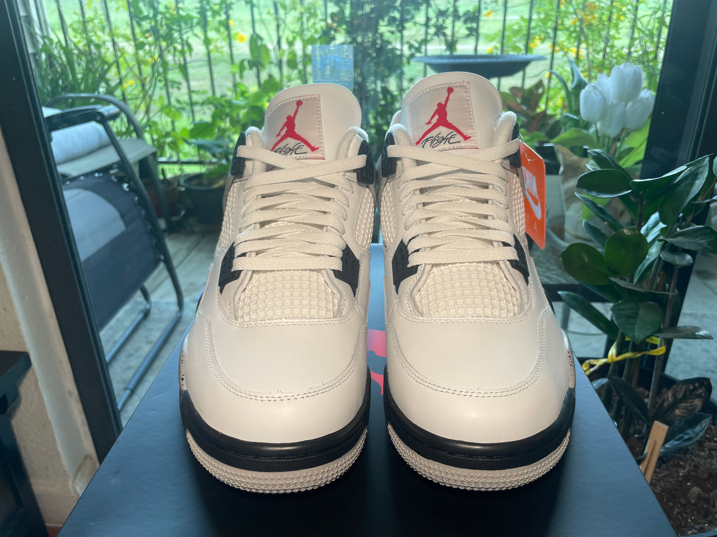 Air Jordan 4 Wht Cmnt Sz 13