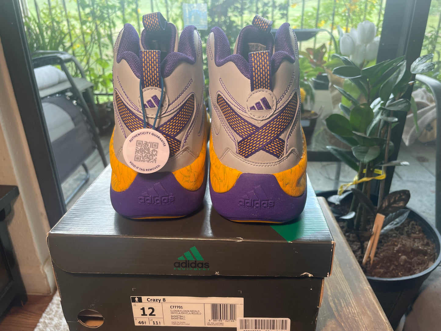 * Adidas Kobe Crazy 8 Jeremy Lin (2014) Sz 12
