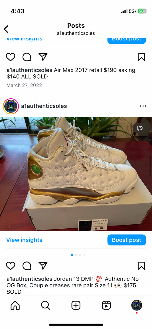 Air Jordan 13 DMP Sz 11